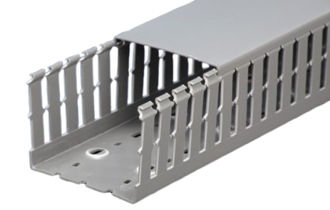 תעלות PVC מחורצות לחיווט